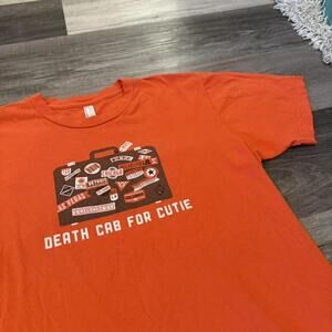 Vintage death cab for cutie suitcase t shirt 00s M